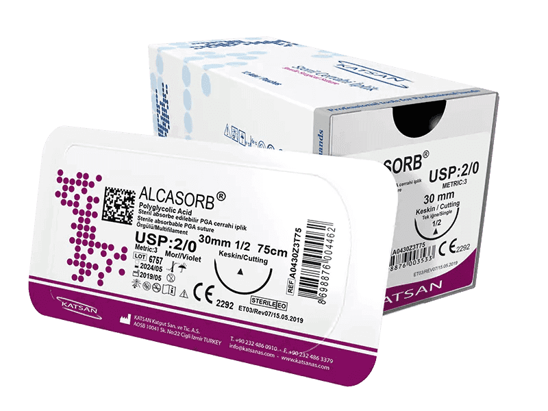 KATSAN ALCASORB PGA EMİLEBİLİR MULTİFİLAMENT SÜTÜR