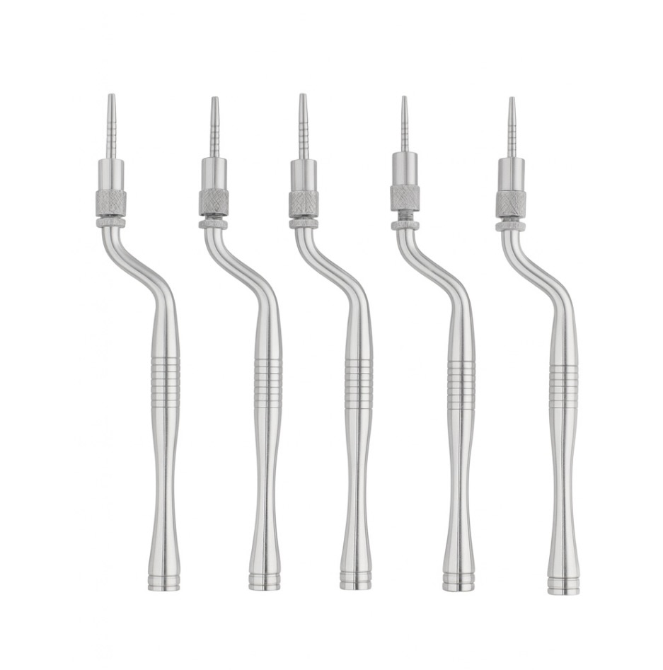 JENSEN SINUS OSTEOTOMLARI İÇBÜKEY STOPERLİ - 5 ADET, AÇILI (KAPALI SİN. LIFTING SETİ)