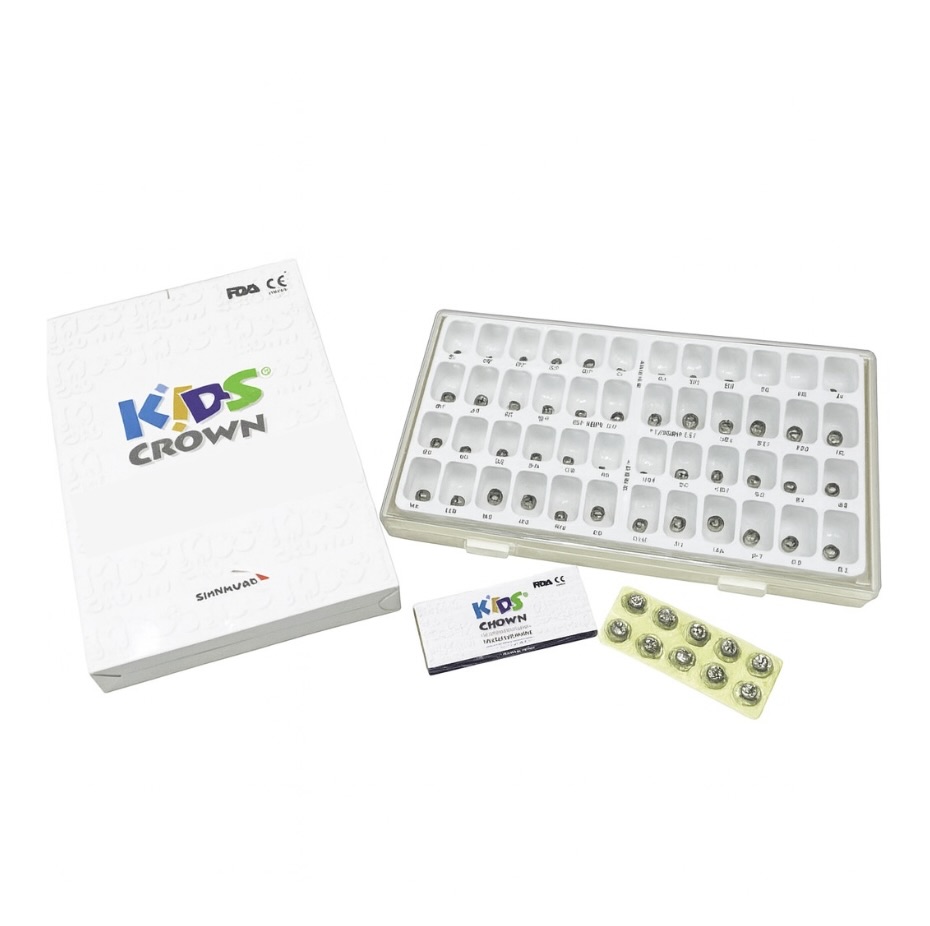 KİDS CROWN PASLANMAZ ÇELİK KRON SET ANTERİOR 72 ADET