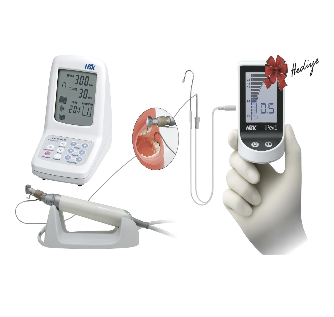 NSK ENDO-MATE DT (KABLOLU ENDODONTİK MİK. MOTOR *NSK İPEX II APEKS/APEX LOCATOR HEDİYELİ
