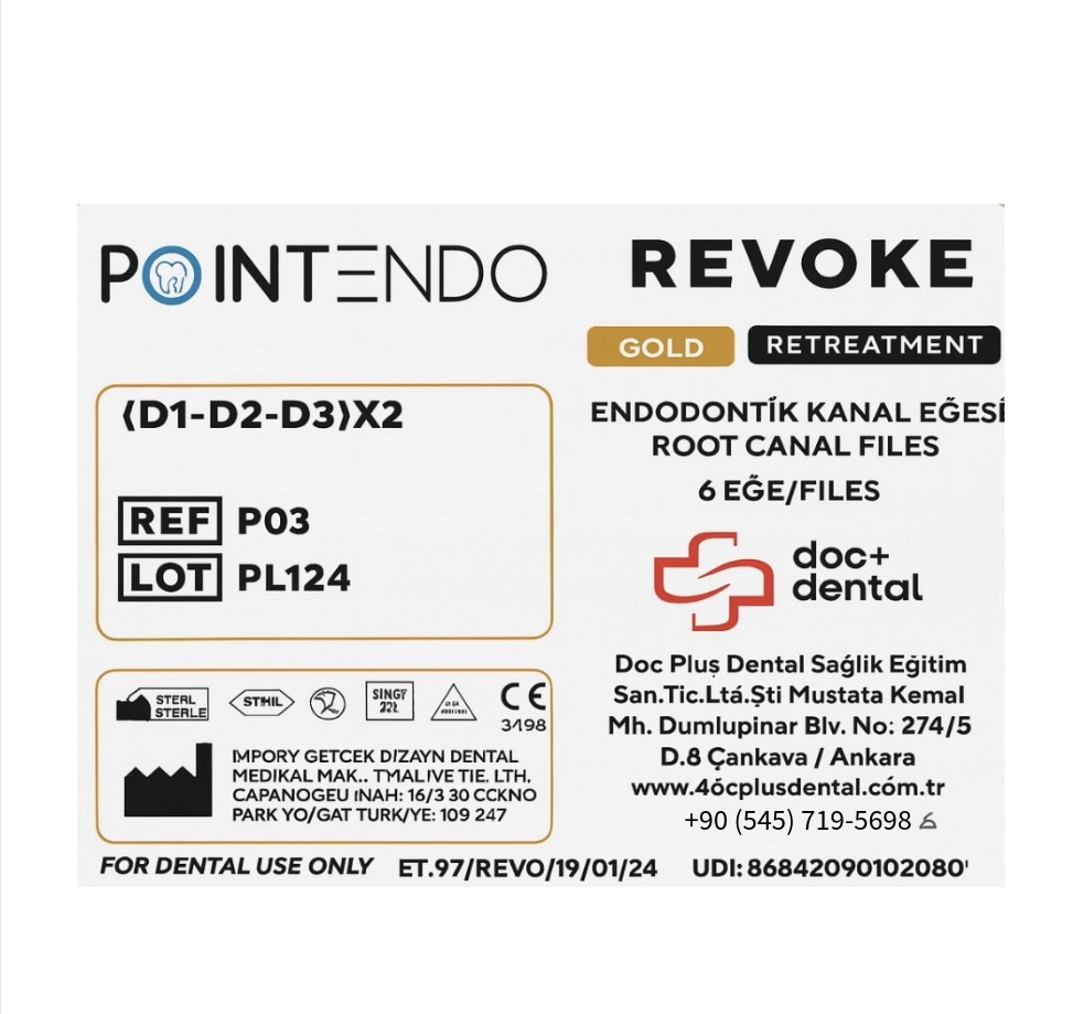 POINTENDO REVOKE GOLD RETREATMENT EĞELER D1-D2-D3 (6'LI PAKET)