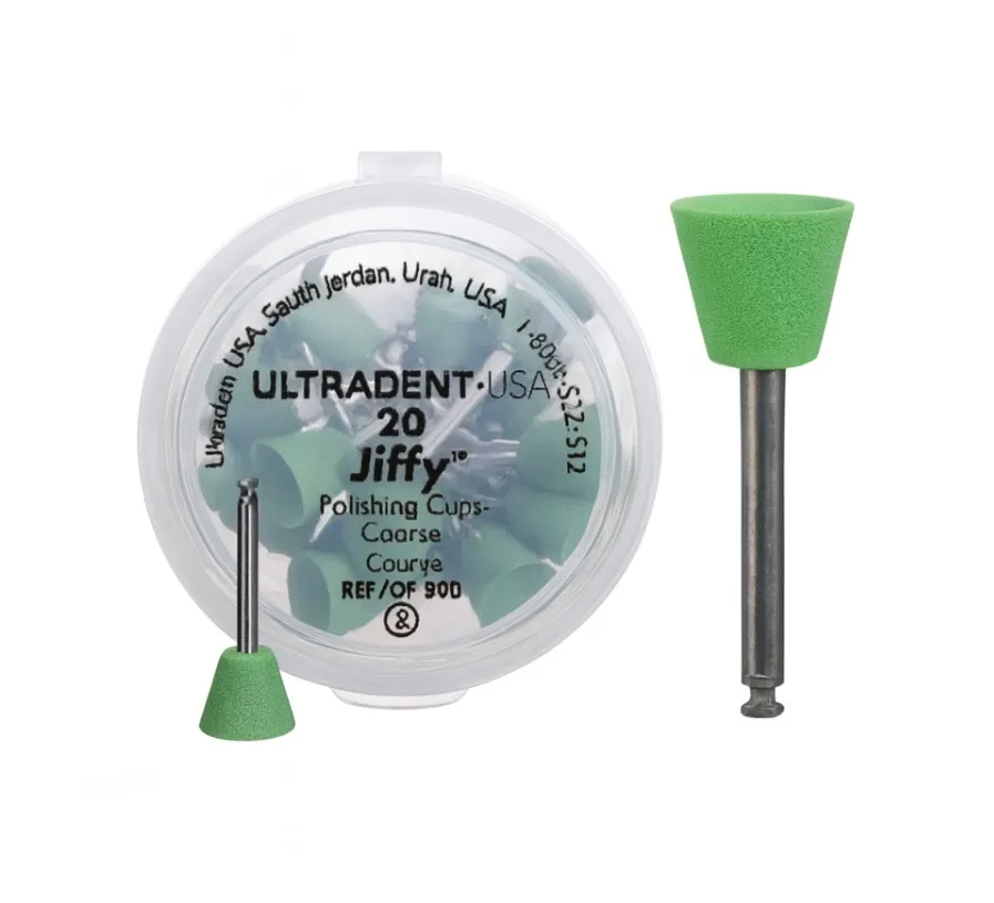 ULTRADENT JIFFY POLISHING CUPS COARSE LATCH (20 ADET)