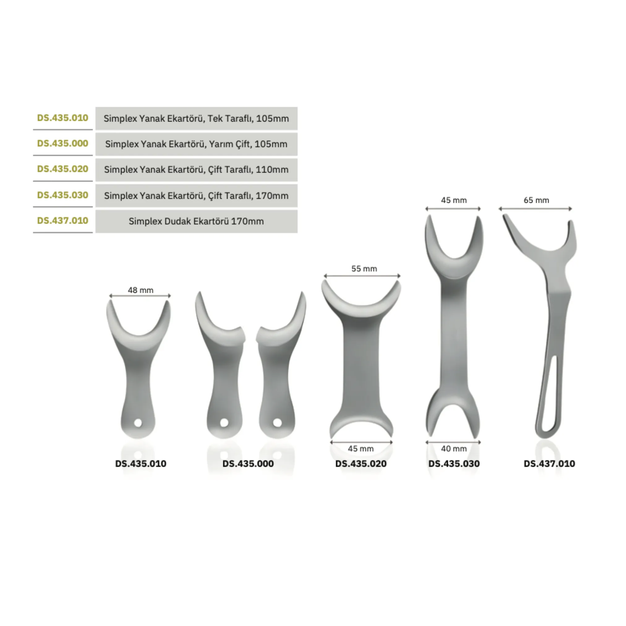 FALCON SIMPLEX DENTAL FOTOĞRAF ÇEKİM EKARTÖRLERİ