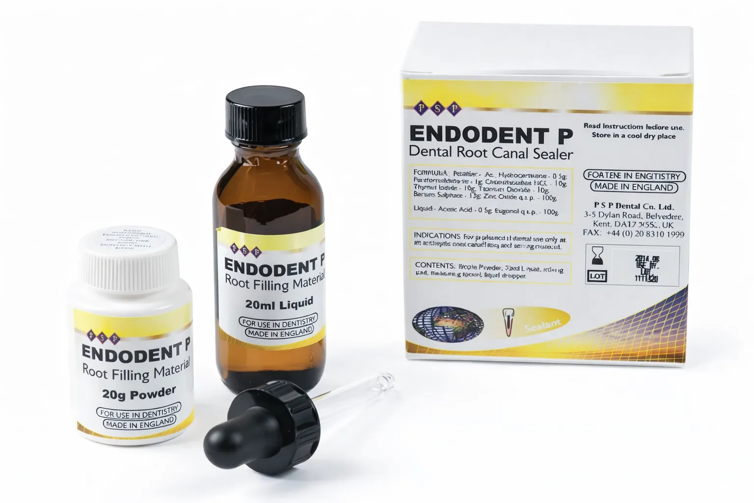 PSP ENDODENT P, Kanal Dolgu Maddesi 20gr. + 20ml.