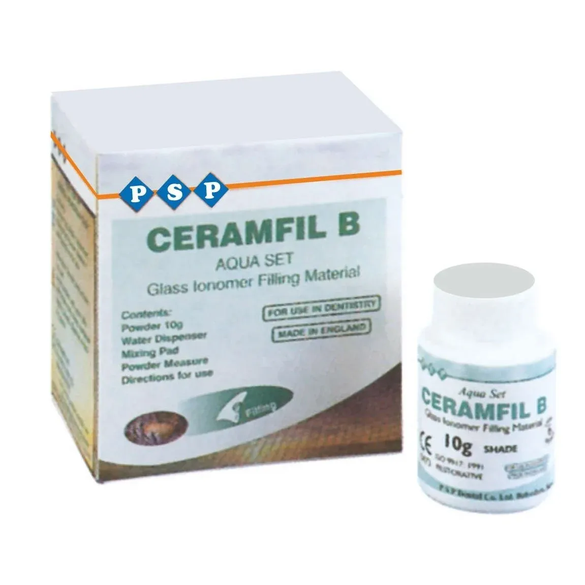 PSP CERAMFILL B AQUA, Üniversal, Hızlı Sertleşen Cam Iyonomer Dolgu