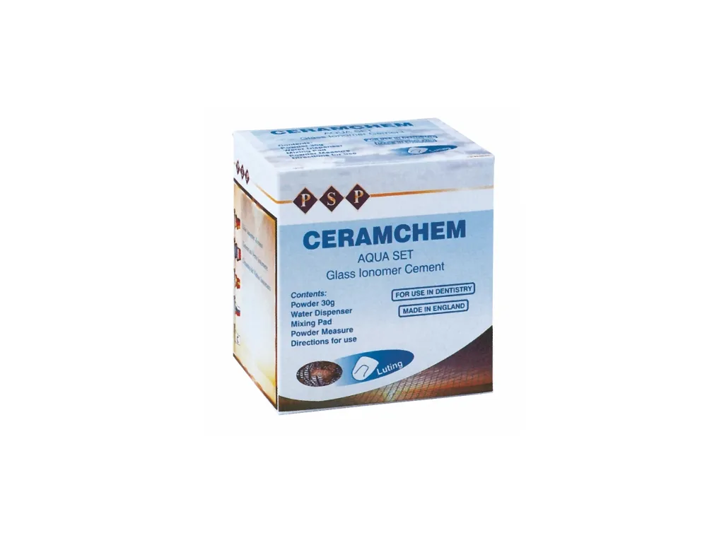 PSP CERAMCHEM, CAM IONOMER LUTING CEMENT, 30 GR. TOZ