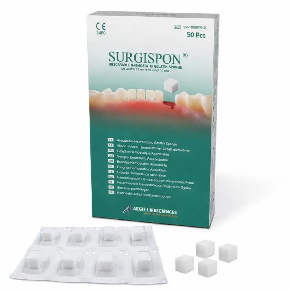 SURGISPON EMİLEBİLİR HEMOSTATİK JELATİN SÜNGER / KAN DURDURUCU - 50 'Lİ