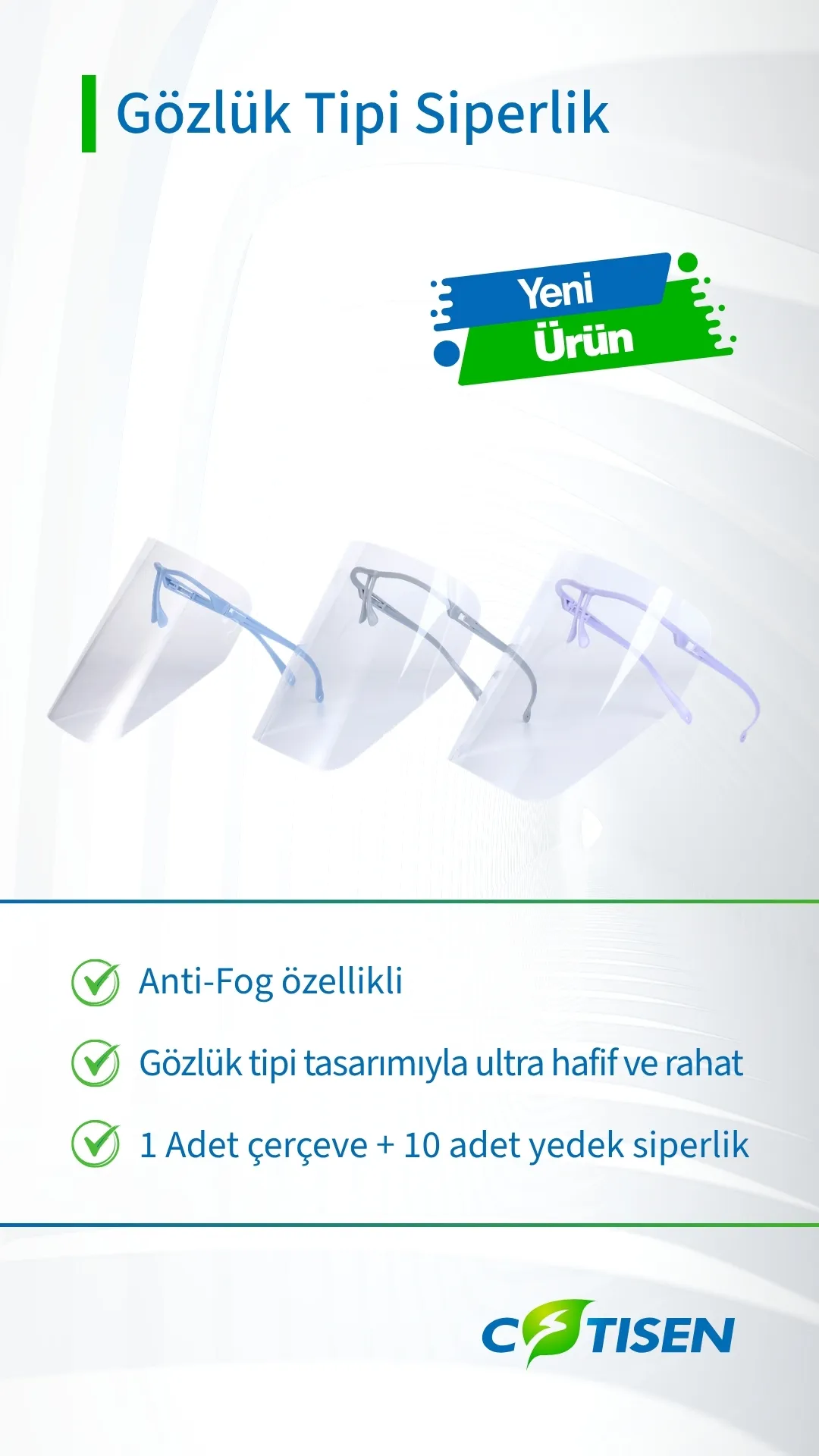 COTISEN GÖZLÜK TİPİ SİPERLİK (10 YEDEKLİ)