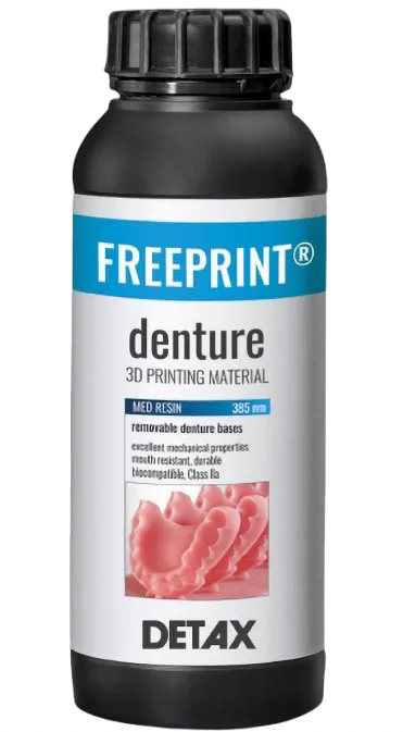 DETAX FREEPRINT DENTURE 385 PINK TRANSPARENT