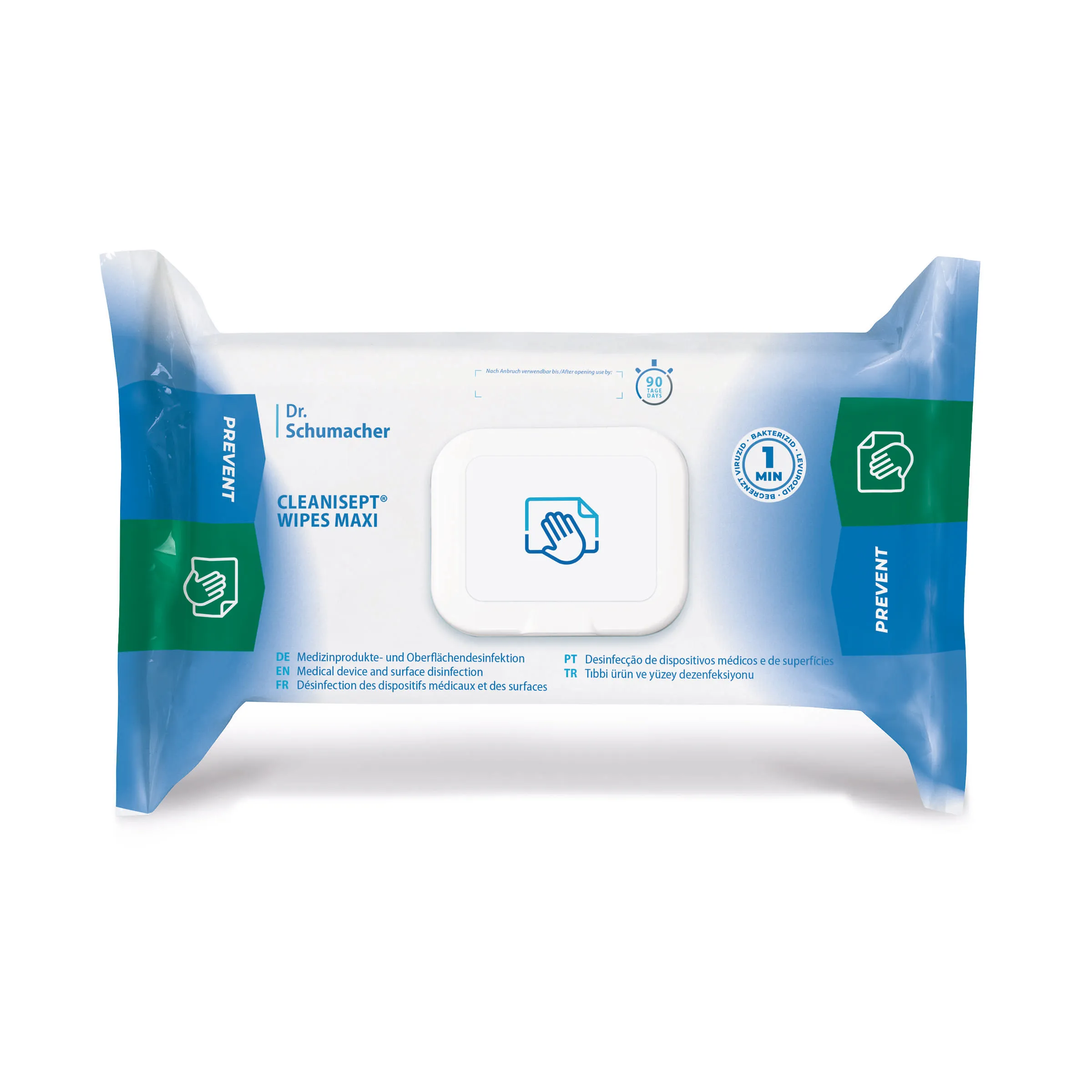 DR. SCHUMACHER CLEANISEPT WIPES MAXI ( DEZENFEKTAN MENDİL )