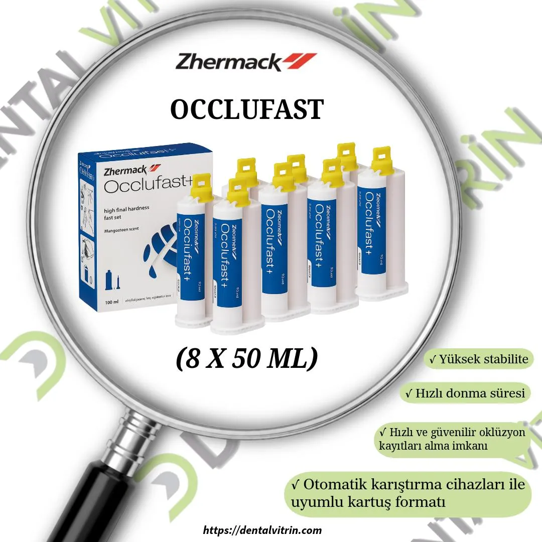 Zhermack Occlufast+ (8 x 50 ml) Oklüzyon Kayıt Silikonunda Özel Fiyat