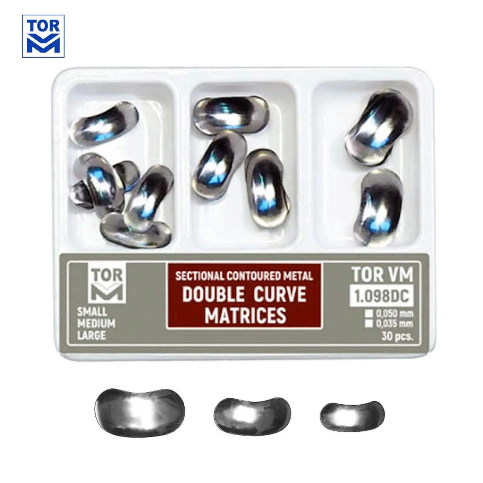 TOR VM - 1.098DC  DOUBLE CURVE BÖBREK MATRİX SET(30'LUK)