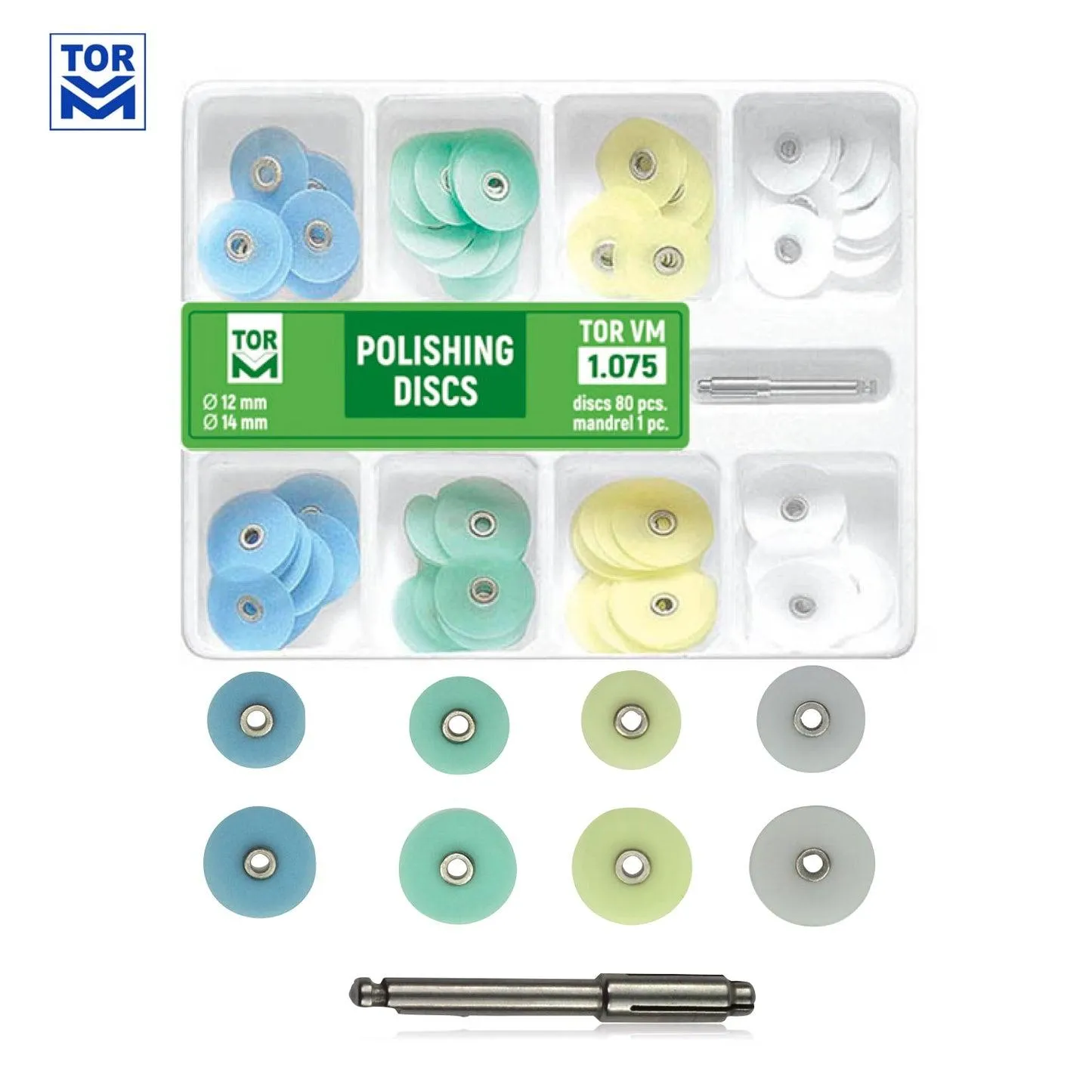 TOR VM - 1.075 DİSK SETİ (80'LIK) (12MM VE 14MM)