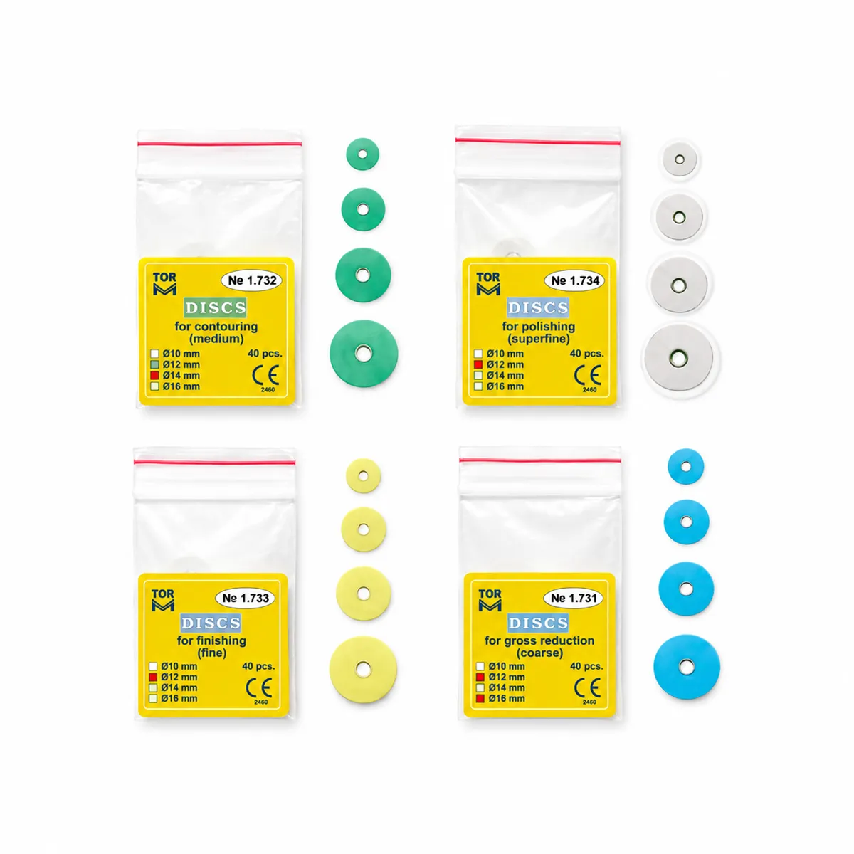 TOR VM - KOMPOZİT PARLATMA DİSKİ REFILL 40'LI