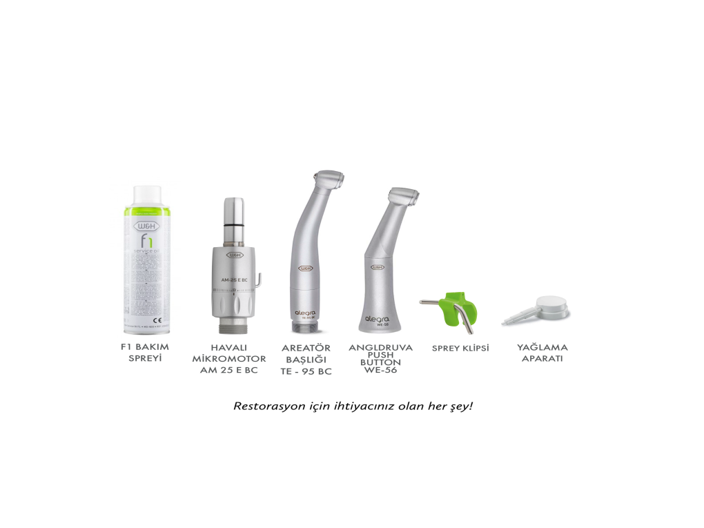 W&H HEKİM / BAŞLIK SETİ KAMPANYASI *AERATÖR + ANGLDRUVA + MİKROMOTOR + F1 YAĞ & YAĞ BAŞLIĞI HEDİYELİ!