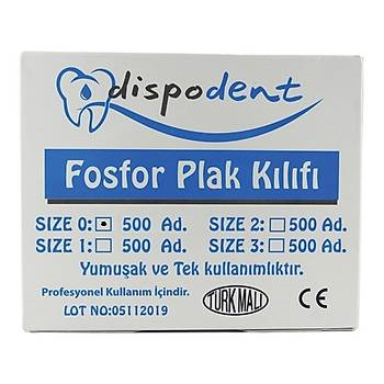 DİSPODENT FOSFOR PLAK KILIFI (250 ADET)