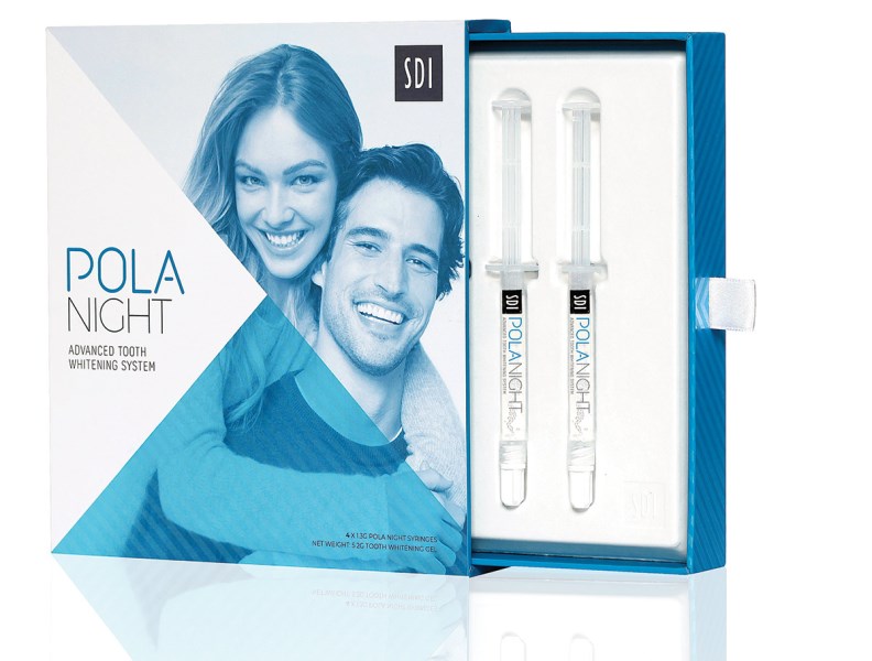 SDI BEYAZLATMA EV TİPİ POLA NIGHT %22 CARB.PEROKSİT 10X1.3 GR ŞIRINGA + 2XBEYAZLATMA PLAĞI