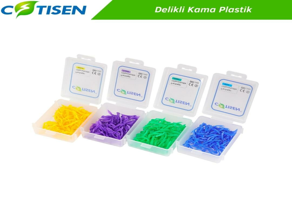 COTISEN DELİKLİ PLASTİK KAMA (100 ADET)