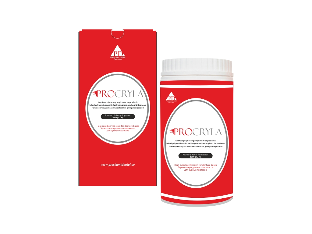 PRESIDENT DENTAL PROCRYLA SICAK AKRİLİK TOZ
