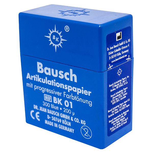 BAUSCH DÜZ ARTİKÜLASYON KAĞIDI (MAVİ RENK) 300 ADET, 200 MİCRON