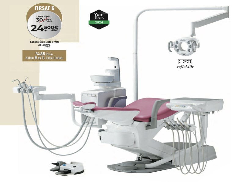 BELMONT EURUS S8 ASKILI & KAMÇILI DENTAL UNIT (* + HEDİYE EKİPMANLAR!)